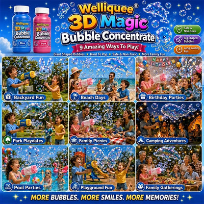 Welliquee® Super 3D Magic Bubble Concentrate —— Animal & Ocean Fantasy Theme