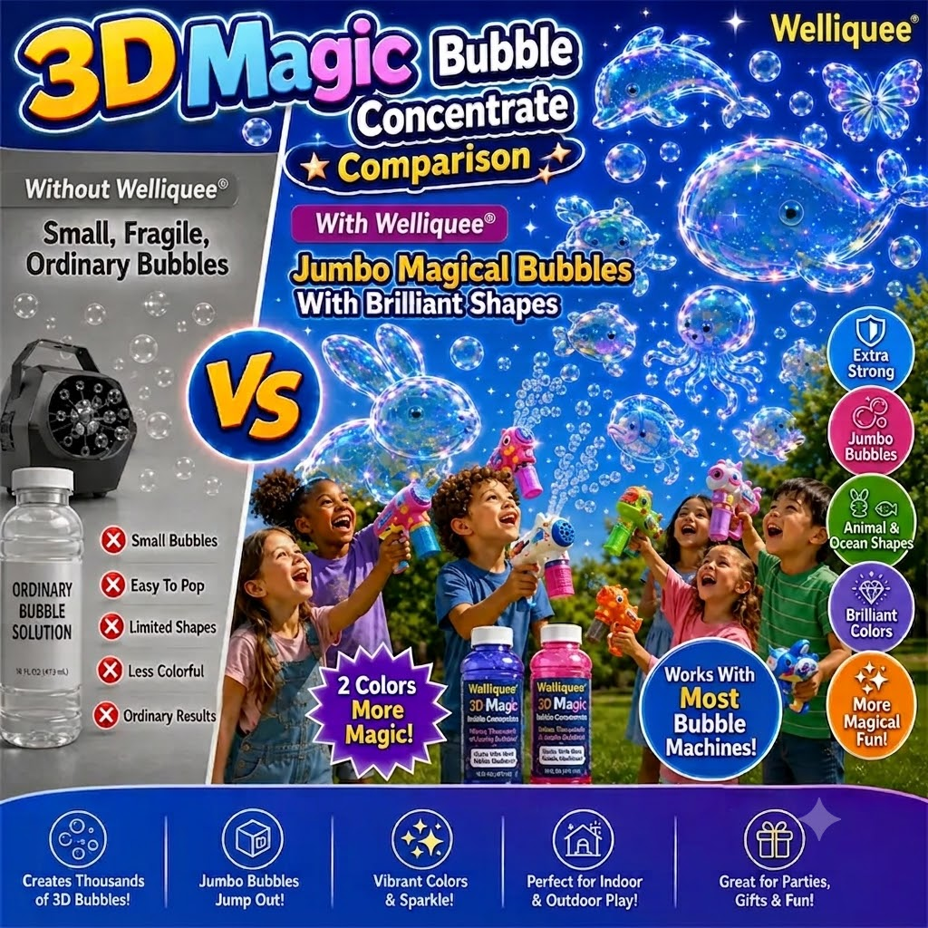Welliquee® Super 3D Magic Bubble Concentrate —— Animal & Ocean Fantasy Theme